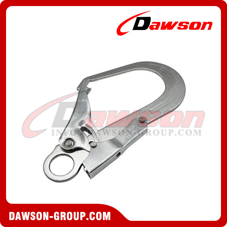 DSJ-2101 High Strength Steel Rope Snap Hook, Sheet Steel Double Action Scaffold Hooks