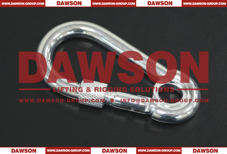 DAWSON Electric Galvanized Snap Hook with Eyelet and Screw with Zinc Plated, Carbine Hooks - Dawson Group Ltd. - China Supplier