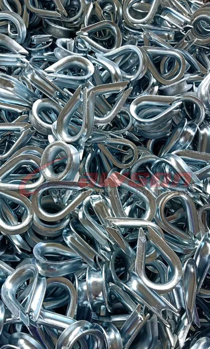 Galvanized Wire Rope Thimbles, Rigging Fasteners