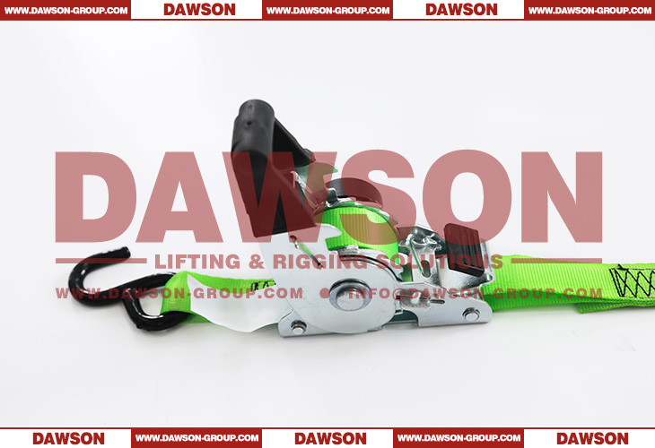 25MM &times; 1.8M DAWSON Automatic Retractable Ratchet Tie Down Straps, 1&rsquo;&lsquo; x 6 Feet Cargo Ratchet Lashing Belt - Dawson Group Ltd. - China Factory