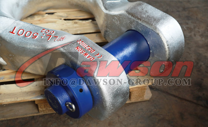 DG2160 Alloy Steel Bolt Type Wide Body Shackle for Synthetic Web Slings, Synthetic Round Slings or Wire Rope Slings - Dawson Group Ltd. - China Supplier