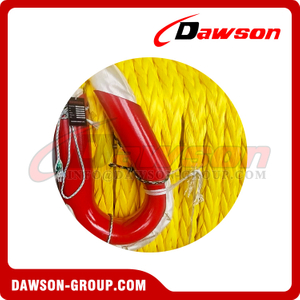 DAWSON × TYSONNEEMA 12 Strands HMPE Heavy Lifting Synthetic Fiber Rope with Tubular-Tube Thimble Eyes at Both Ends