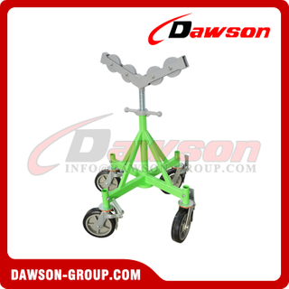 DSTD1108HW Heavy Duty Pipe Stand with Mecanum Universal Wheel, Pipe Grip Tools