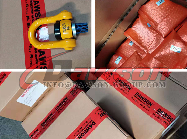 Package of DAWSON Metric Thread Double Swivel Shackle G80 Swivel Hoist Ring - Dawson Group Ltd. - China Manufacturer, Supplier, Factory