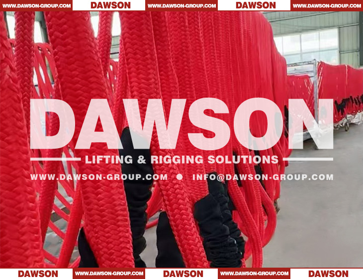 DAWSON Energy Rope Truck SUV Tow Rope, Vehicle Recovery Rope, Towing Rope, Kinetic Recovery Rope, Nylon Fiber with Protection Webbing - Dawson Group Ltd. - China Factory