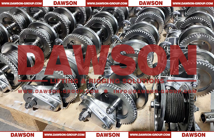 DAWSON 800LBS 1200LBS 1600LBS 1800LBS 2600LBS SS304 Small Stainless Steel Reversible Hand Winches with Brake for Pulling - Dawson Group Ltd. - China Manuacturer, Supplier, Factory