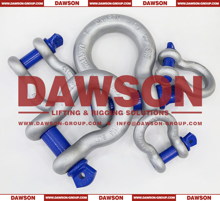 DAWSON Hot Dip Galvanized US Type DG209 Bow Shackle with Screw Pin, S6 High Strength Screw Pin Anchor Shackle - Dawson Group Ltd. - China Supplier