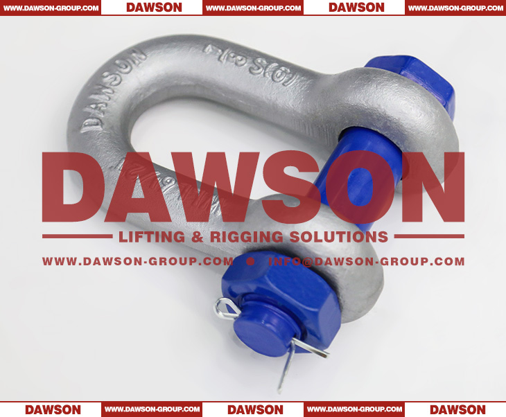 DAWSON Hot Dip Galvanized US Type DG2150 Chain Shackle with Safety Pin, S6 Bolt Type Dee Shackle - Dawson Group Ltd. - China Manufacturer, Factory
