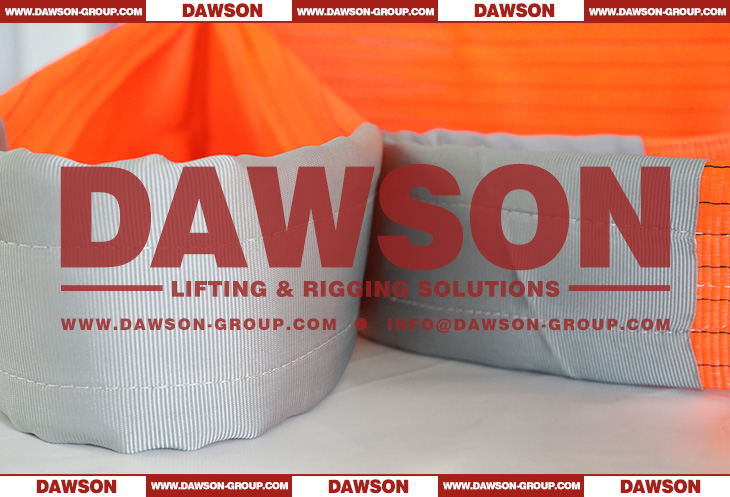 WLL 30 Ton Heavy Duty Polyester Webbing Slings - Lifting Slings Crane Slings - Dawson Group Ltd. - China Manufacturer