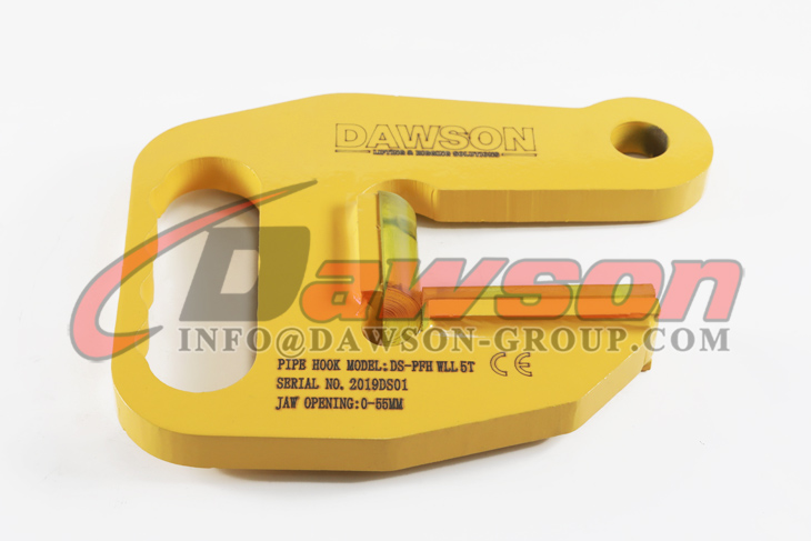 DS-PFH Steel F Type Pipe Hook with PU Protection, Pipe Lifting Plate Clamp F Model for Horizontal Lifting and Transporting - Dawson Group Ltd. - China Manufacturer, Factory, Supplier