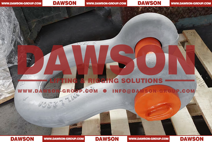 DAWSON&reg; ORANGEPIN&reg; Grade T8 DG2140 WLL 250T Forged Alloy Steel Bow Shackle with Safety Pin, G8 Class Bolt Type Anchor Shackle - Dawson Group Ltd. - China Manufacturer, Supplier, Factory