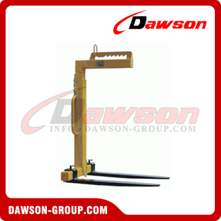 DSCFA Manual Weight Balance Crane Fork Type A, Manual Balance Crane Fork with Height and Forks Adjustable