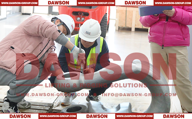 DAWSON WLL300t WIDE BODY SHACKLES PROOF LOAD TEST FOR DNV INSPECTION - Dawson Group Ltd. - China Manufacturer, Supplier, Factory