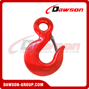 DS130 320A G70 WLL 50T Forged Alloy Steel Eye Hoist Hook with Latch
