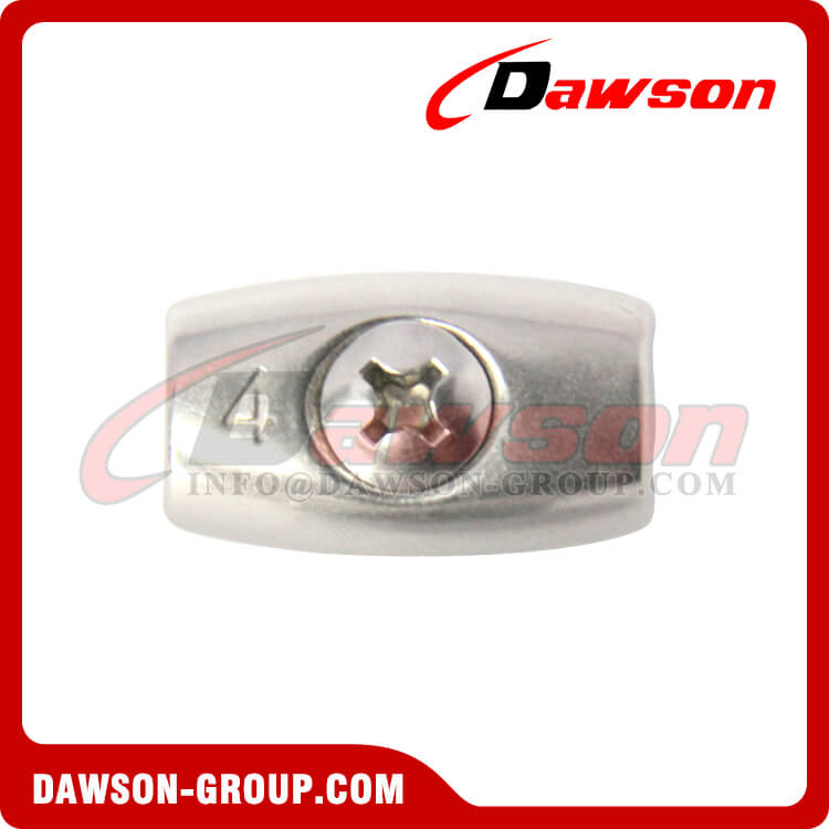 Stainless Steel Egg Shaped Wire Rope Clip, Oval Wire Rope Clip
