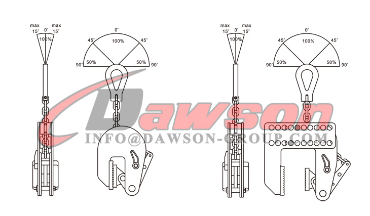 DS-KNMK DS-KNMKA Non-Marking Vertical Clamps, Non Marring Plate Lifting Clamp - Dawson Group Ltd. - China Manufacturer, Supplier