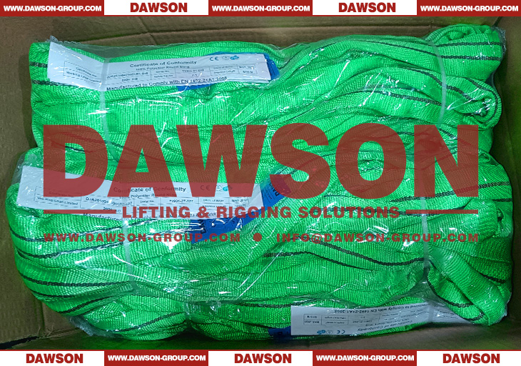 WLL 2T Polyester Round Slings, 2000KG Round Lifting Slings EN1492-2 - Dawson Group Ltd. - China Manufacturer, Supplier