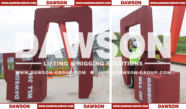 Heavy Duty C Type Lifting Clamps Hook for Handling Steel Coils Welding with Multi-Layer Steel Plates - Dawson Group Ltd. - China Supplier, Factory