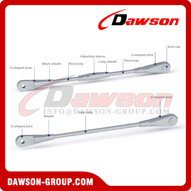 Stainless Steel Pull Rod OU Type, SS Tie Rod Eye & Jaw, Stainless Steel ...