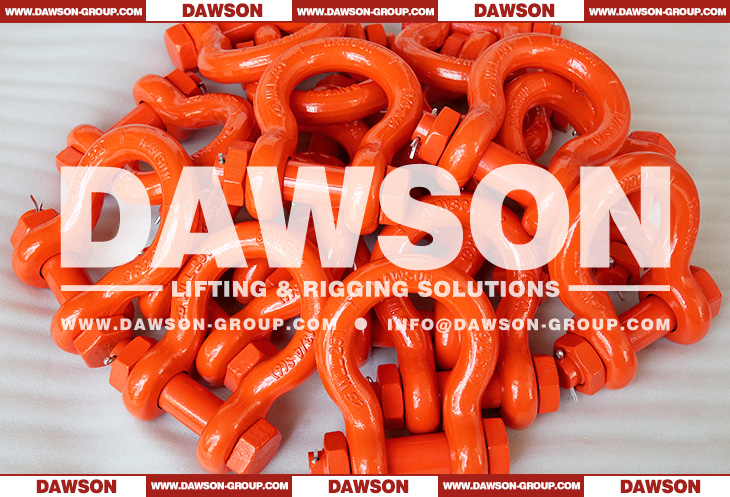 WLL 25T Hot Dip Galvanized US Type DG2130 Bow Shackle with Safety Pin, S6 Bolt Type Anchor Shackle - Dawson Group Ltd. - China Manufacturer, Supplier