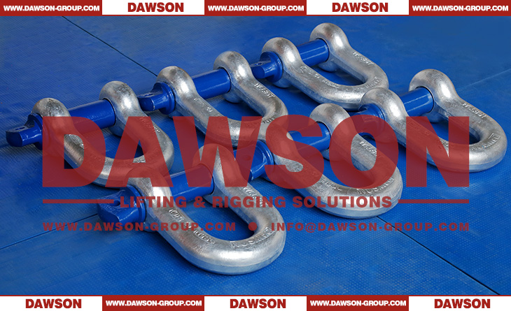 WLL 85T Hot Dip Galvanized US Type DG210 Chain Shackle with Screw Pin for Fishing & Aquaculture - Dawson Group Ltd. - China Manufacturer, Supplier