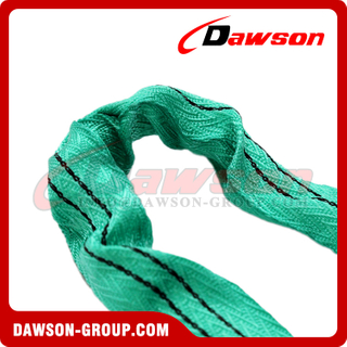 DAWSON Specially Designed Fishbone Pattern Woven Round Slings Sleeve, EN1492-2 WLL 2T 35MM Polyester Roundsling Sleeve