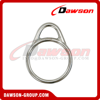 Stainless Steel 316 Welded Pear Type Ring Link with Bow for Fishing & Trawling Gear