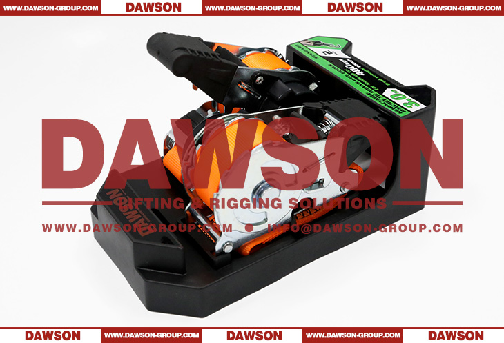 25MM &times; 3M BS 800KG DAWSON Automatic Retractable Ratchet Tie Down Straps with S Hooks - Dawson Group Ltd. - China Manufacturer