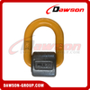 DS344 G80 WLL1.12-15T Weld on Lifting D Rings, Grade 80 Weld-on Pivoting D Link