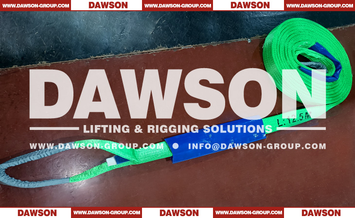 75MM WLL 5.3 Ton 5300kg Polyester Webbing Slings with PVC Coated Water Hose - EN1492-1 Lifting Slings - Dawson Group Ltd. - China Manufacturer, Supplier