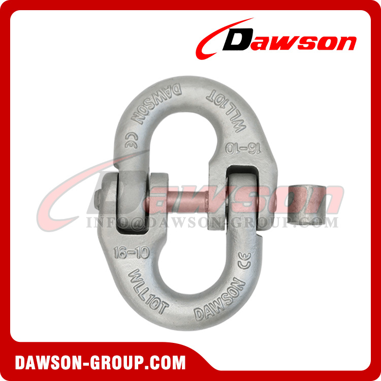 DS1001 G100 Dacromet European Type Connecting Link Hammer Lock Lifting Chain Connector