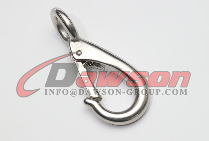 Stainless Steel Snap Hook with Eyelet and Screw - Dawson Group Ltd