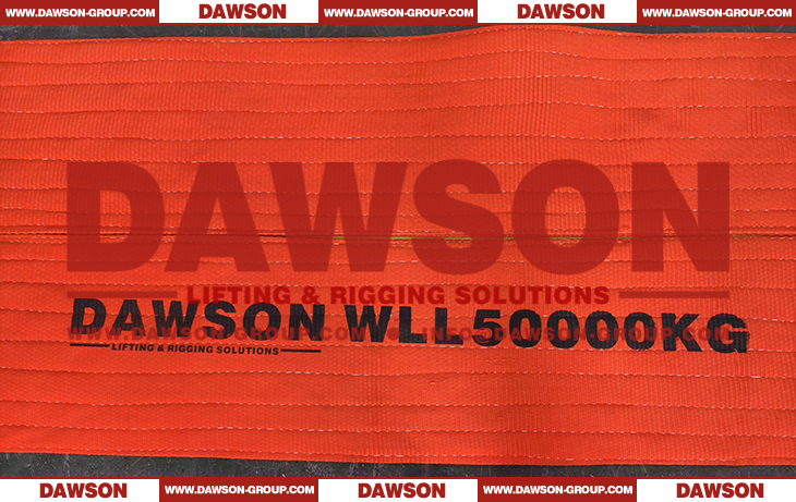 WLL 50 Ton Polyester Heavy Duty Webbing Slings - Lifting Sling - Dawson Group Ltd. - China Supplier, Factory