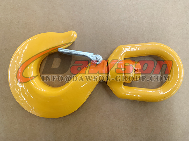 DS040 G80 WLL 5.3T Swivel Hook with Safety Latch - Dawson Group Ltd. - China Manufacturer, Supplier, Factory