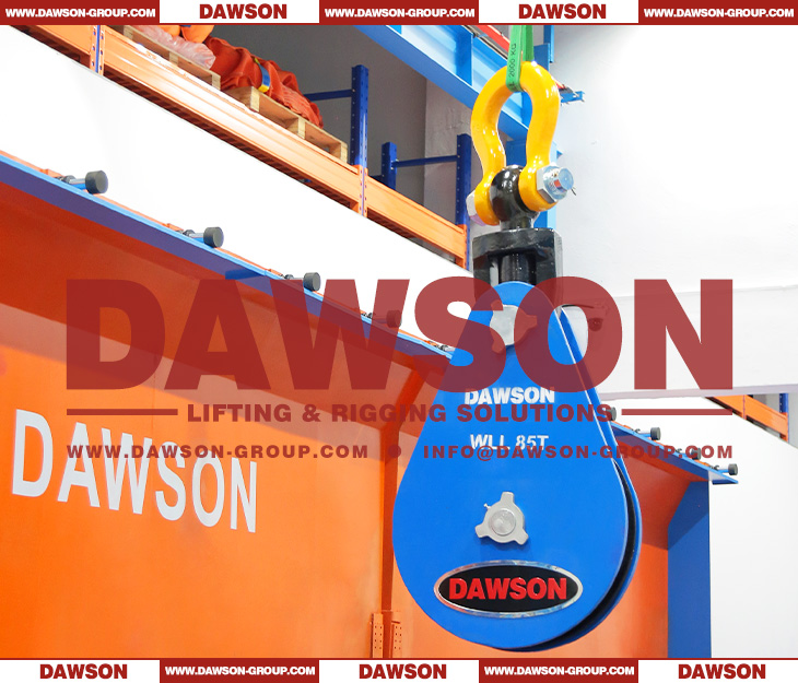 DAWSON WLL 85T Heavy duty (HD) Lifting Snatch Block with Shackle - Dawson Group Ltd. - China Manufacturer, Factory