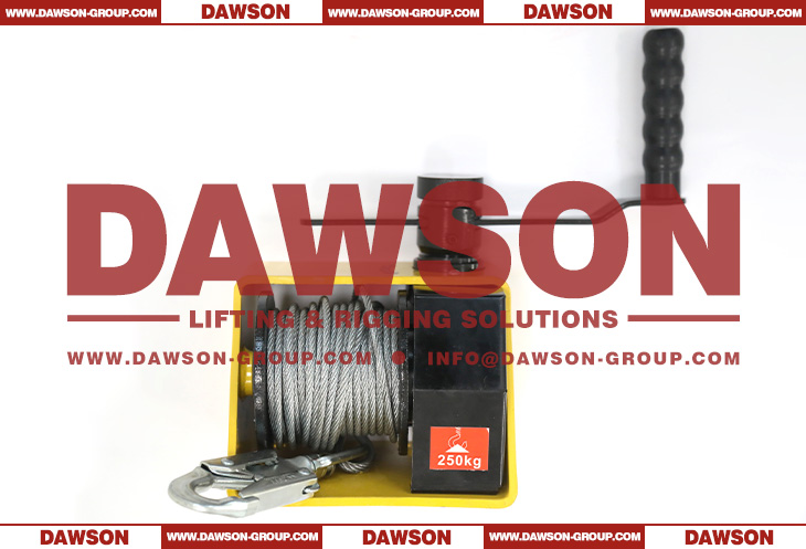 DSHW-AB Hand Worm Gear Winch with Wire Rope, Hand Winch - Dawson Group Ltd. - China Manufacturer, Supplier
