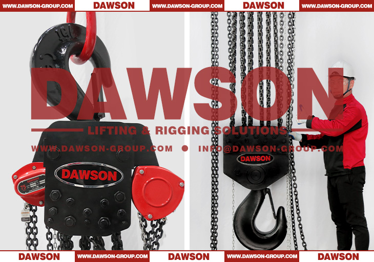 DSVD-75T 75Ton 75000KG Heavy Duty Manual Chain Block, Chain Hoist for Large-scale Lifting Work - Dawson Group Ltd. - China Factory