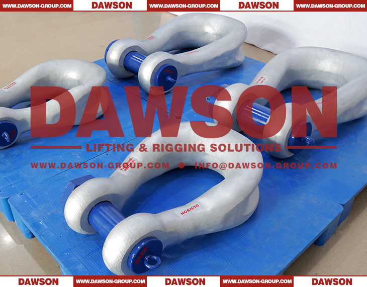 DG2160 Alloy Steel Bolt Type Wide Body Shackle for Synthetic Web Slings, Synthetic Round Slings or Wire Rope Slings - Dawson Group Ltd. - China Manufacturer, Supplier, Factory