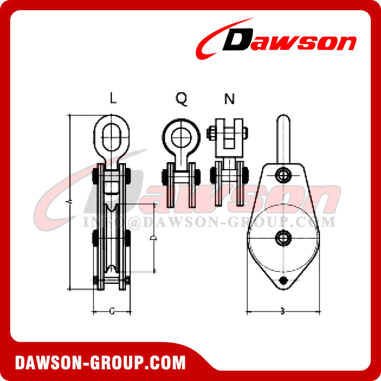 Marine Block, Type ZHC Single-Sheave Marine Block - Dawson Group Ltd. - China Manufacturer, Supplier,
