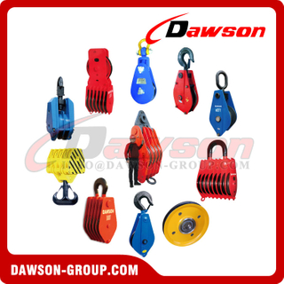DAWSON Heavy Duty Snatch Block, Lifting Pulley Blocks, Wire Rope Pulley