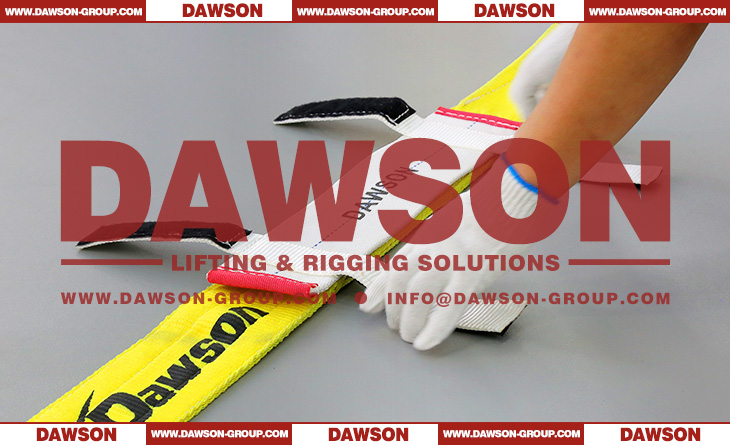 DAWSON &times; TYSONNEEMA HMPE UHMWPE Corner Protector with Velcro for Round Slings and Webbing Lifting Sling - Dawson Group Ltd. - China Manufacturer, Factory