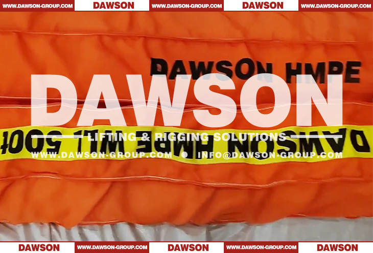 DAWSON &times; TYSONNEEMA WLL 500T HMP EUHMWPE Synthetic Fiber Heavy Duty Round Lifting Slings, Ultra-high Molecular Weight Polyethylene Endless Round Slings - Dawson Group Ltd. - China Manufacturer