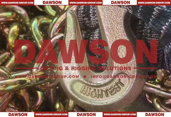 DAWSON G43 3-8 x 14FT Forged YellowZinc Plated High Test Trailer Safety Chains Assembly with Clevis Grab Hook - Dawson Group Ltd. - China Manufacturer, Supplier, Factory