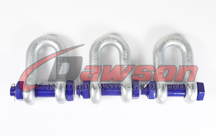 US Type Hot Dip Galvanized DG2150 Chain Shackle with Safety Pin, S6 Bolt Type Dee Shackle - Dawson Group Ltd. - China Manufacturer, Supplier