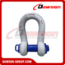 DG3140 DAWSON Heavy Duty Bow Shackle BN, High Load Capacity Bow Shackle with Safety Bolt