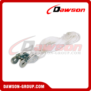 DAWSON 500Lbs Poly Rope Hoist Pulley Block, Pulley Hoist for Lift Furniture, Motorcycles, Bicycles