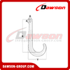 G70 8'' 15'' Forged Alloy Steel Eye Type J Type Hook with Ellipse Hole