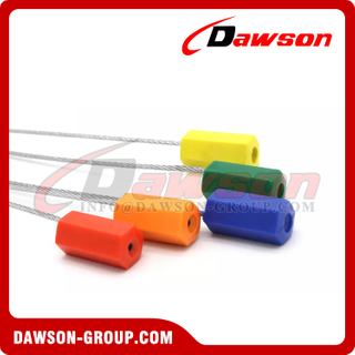 DS-BCC101 Hexagon Plastic ABS Coated Container Truck Numbered Adjustable Cable Seal Lock with Wire