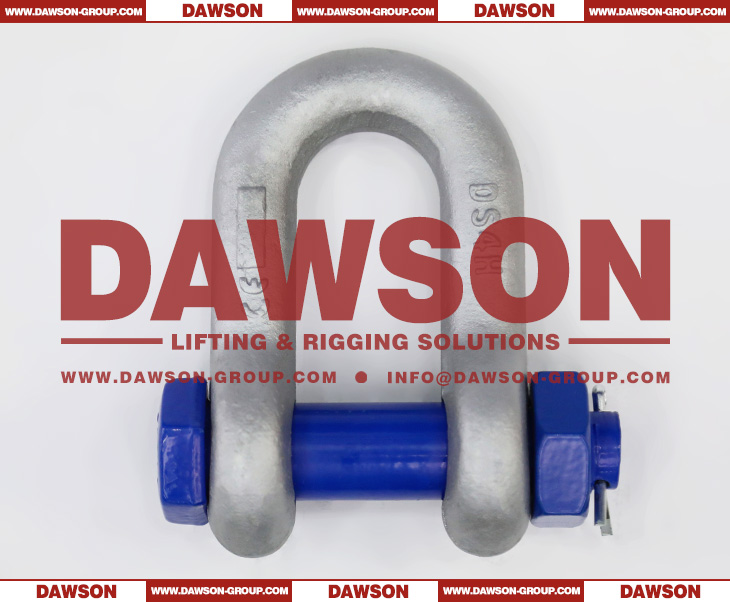 DAWSON Hot Dip Galvanized US Type DG2150 Chain Shackle with Safety Pin, S6 Bolt Type Dee Shackle - Dawson Group Ltd. - China Factory