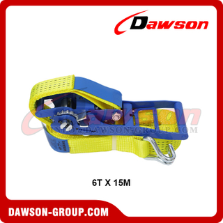 DAWSON × TYSONNEEMA 6T X 15M ABS Ergo Ratchet Tie Down Straps, 50MM 6000KG X 15M Ergonomic Ratchet Straps